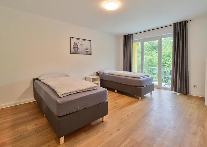 Monteurwohnungen In - Parkplatz - Einzelbetten - Waschmaschine Und Trockner Apartmán *