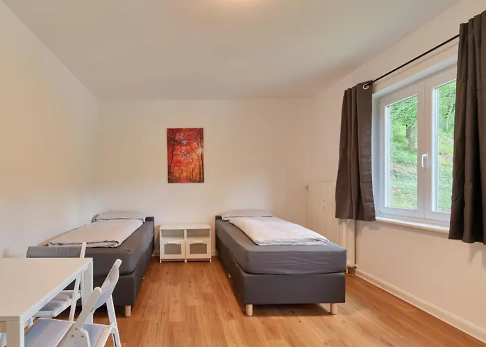 Monteurwohnungen In - Parkplatz - Einzelbetten - Waschmaschine Und Trockner Apartmán